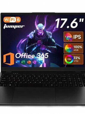 Jumper 17.6" Laptop 16GB RAM 1TB SSD Intel Windows 11 Office 365